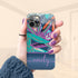 Tropical Flowers Custom Name iPhone Case